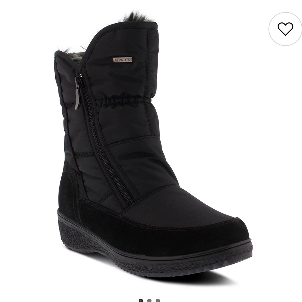 Spring Step Ernestina Women's Waterproof Winter Boots black faux fur size 37